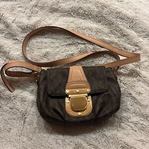 Michael Kors Crossbody Bag Brown and Tan Elegant Design